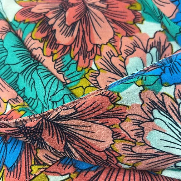 Banana Republic Floral Blouse Multicolor - Picture 8 of 8